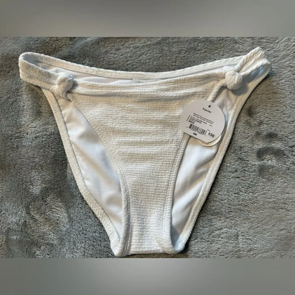 NWT White Bikini Bottom Size Small Medium